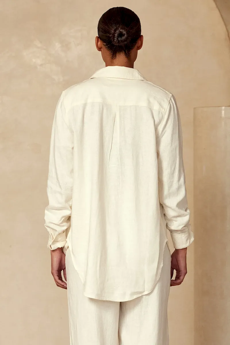Sicily Shirt Ivory - Image 3