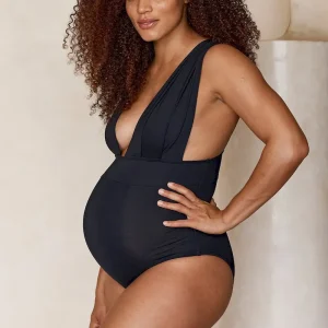 Maternity Aruba One Piece Black