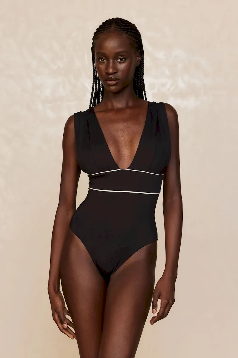 Aruba One Piece Black/Ivory - Image 5