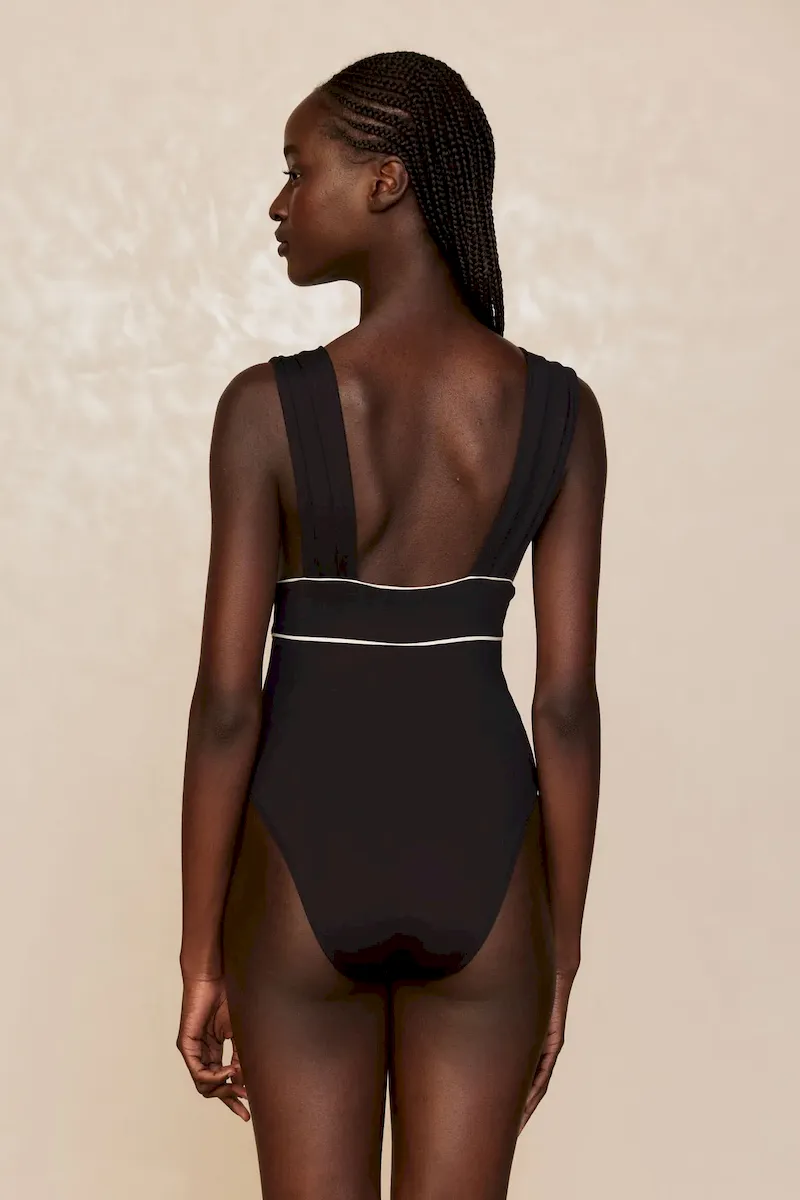 Aruba One Piece Black/Ivory - Image 6