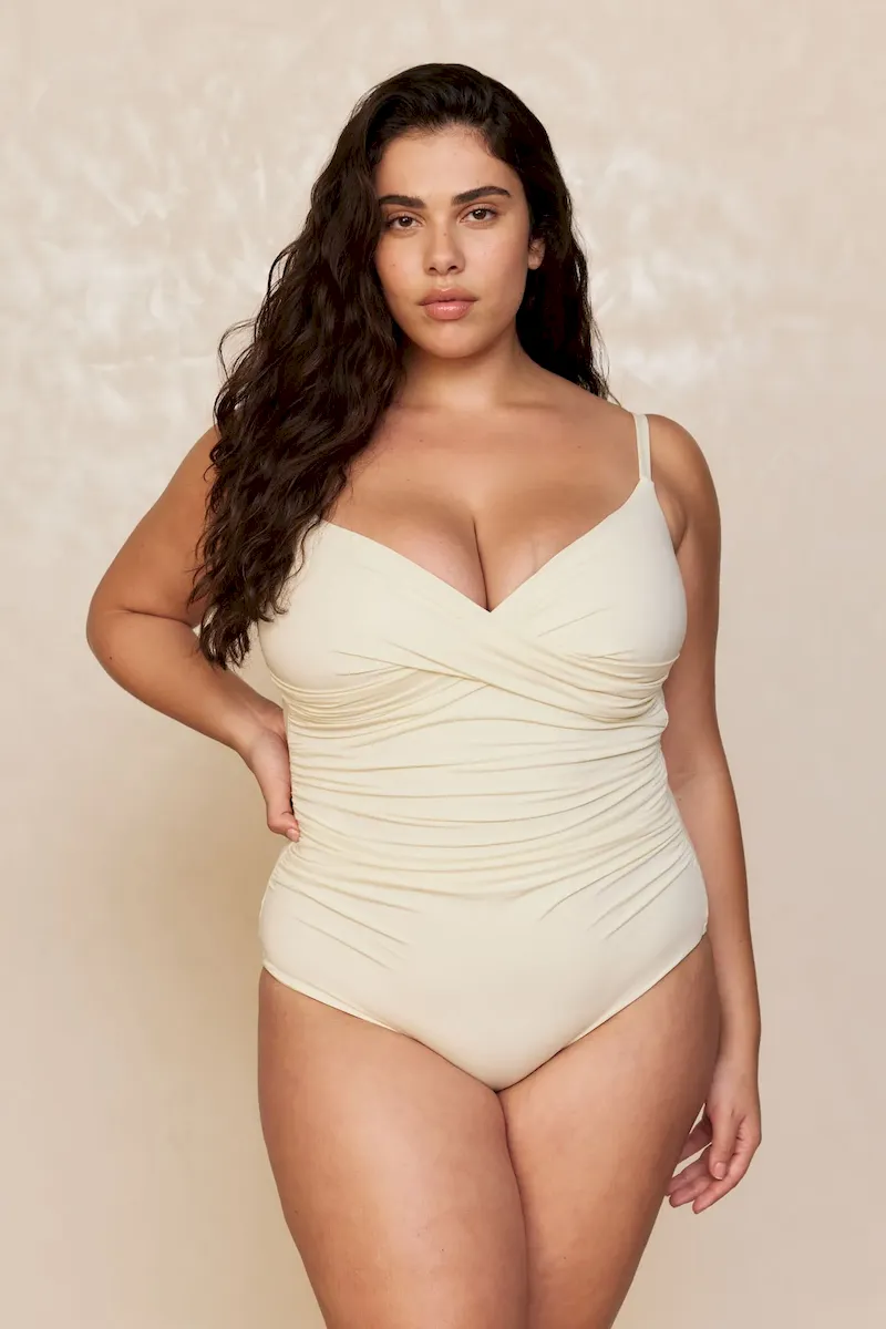 Bordeaux One Piece (Full Coverage) Ivory - Image 5