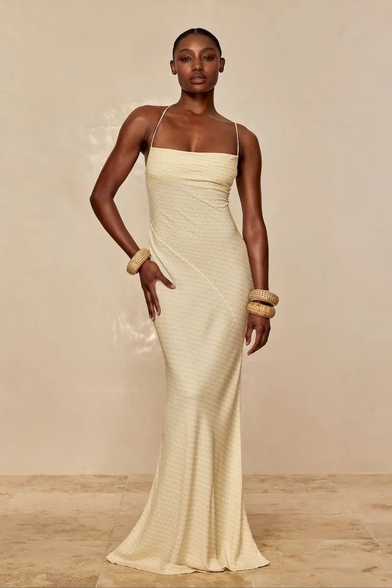 Cote D’azur Dress Ivory Geo - Image 5