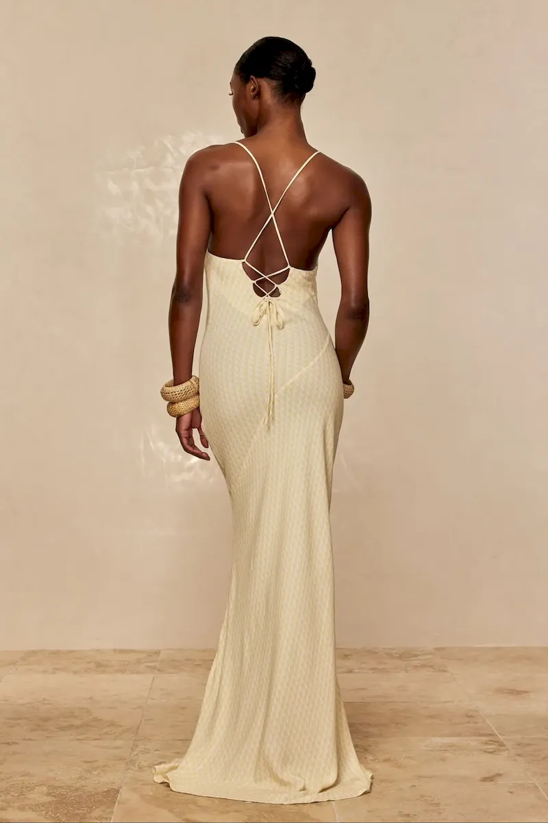 Cote D’azur Dress Ivory Geo - Image 6