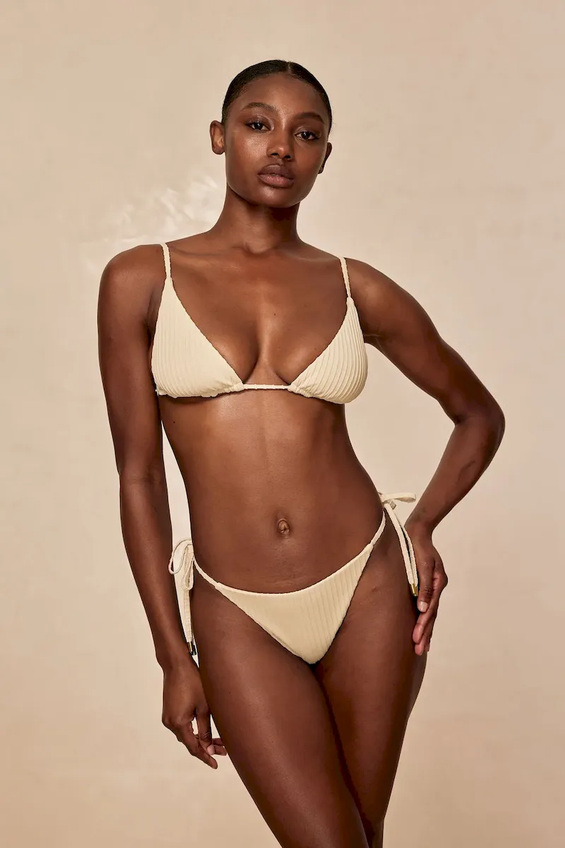 Palma Thong Vanilla Matte Rib - Image 5