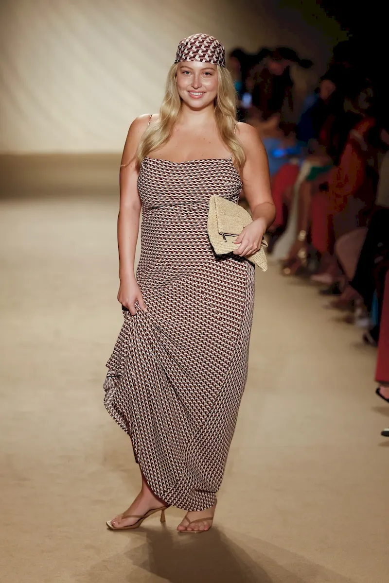 Cote D’azur Dress Husk Geo - Image 2