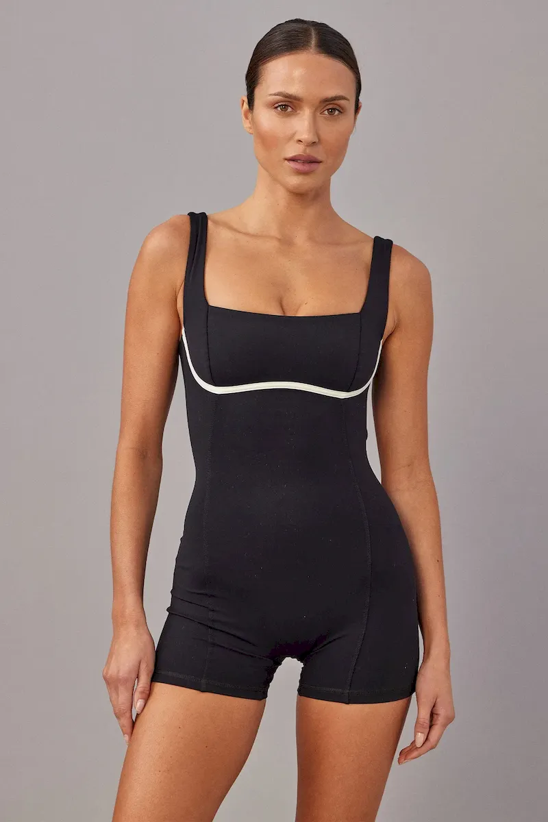 Zion Romper Black/Ivory - Image 8