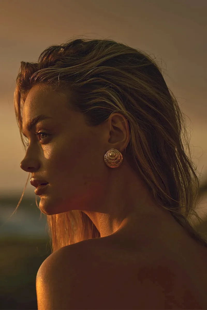 Barbados Earrings Gold - Image 2