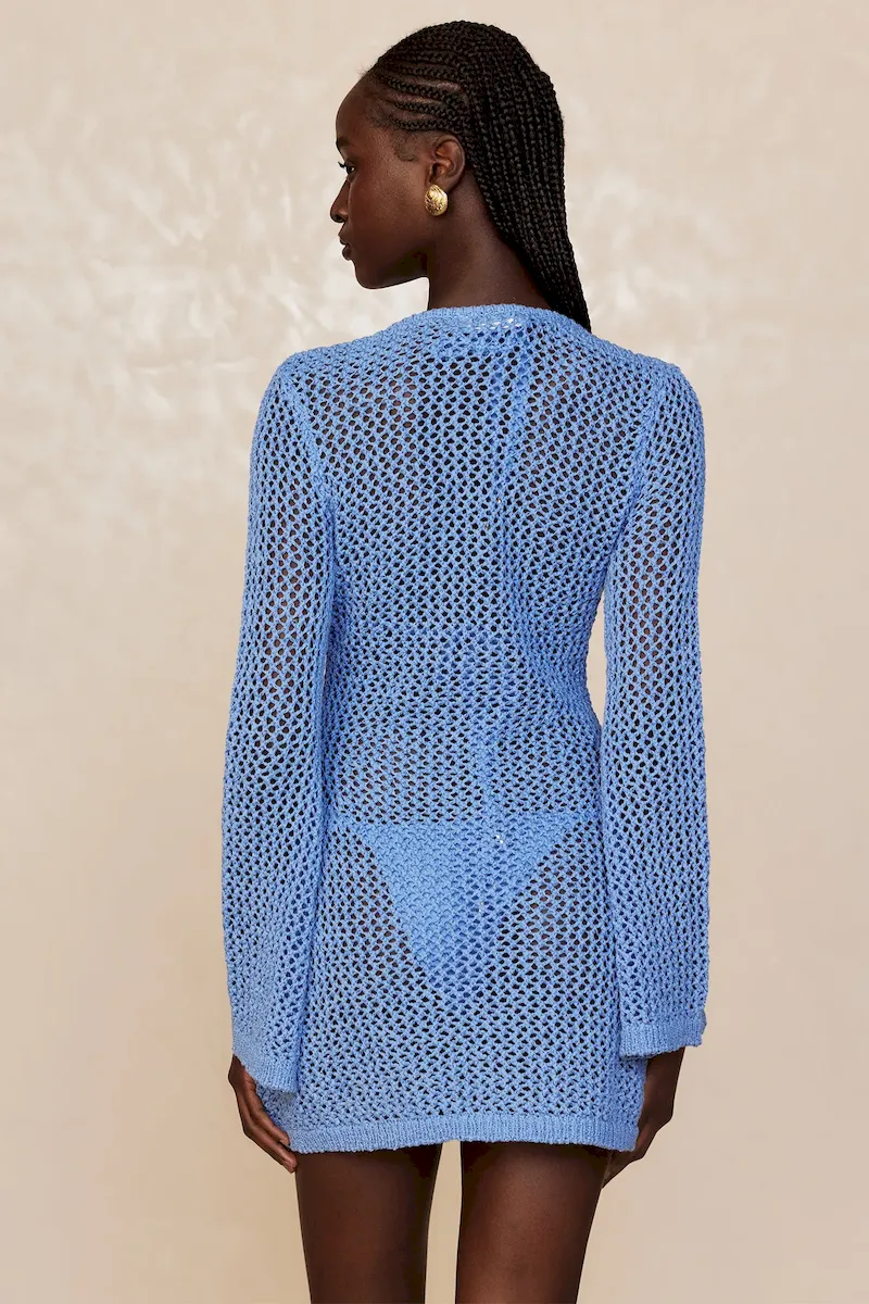 Montego Mini Dress Azure Petit Crochet - Image 6
