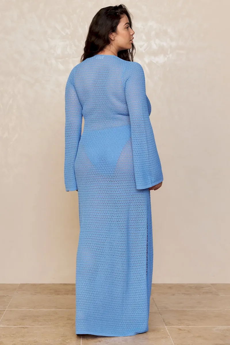 Montego Dress Azure Lace Crochet - Image 3