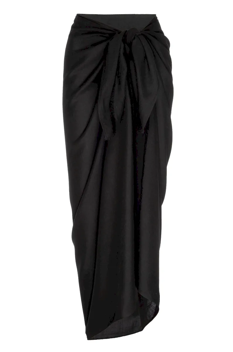 Amalfi Sarong Black