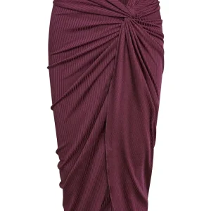 Andros Sarong Eggplant Wide Rib