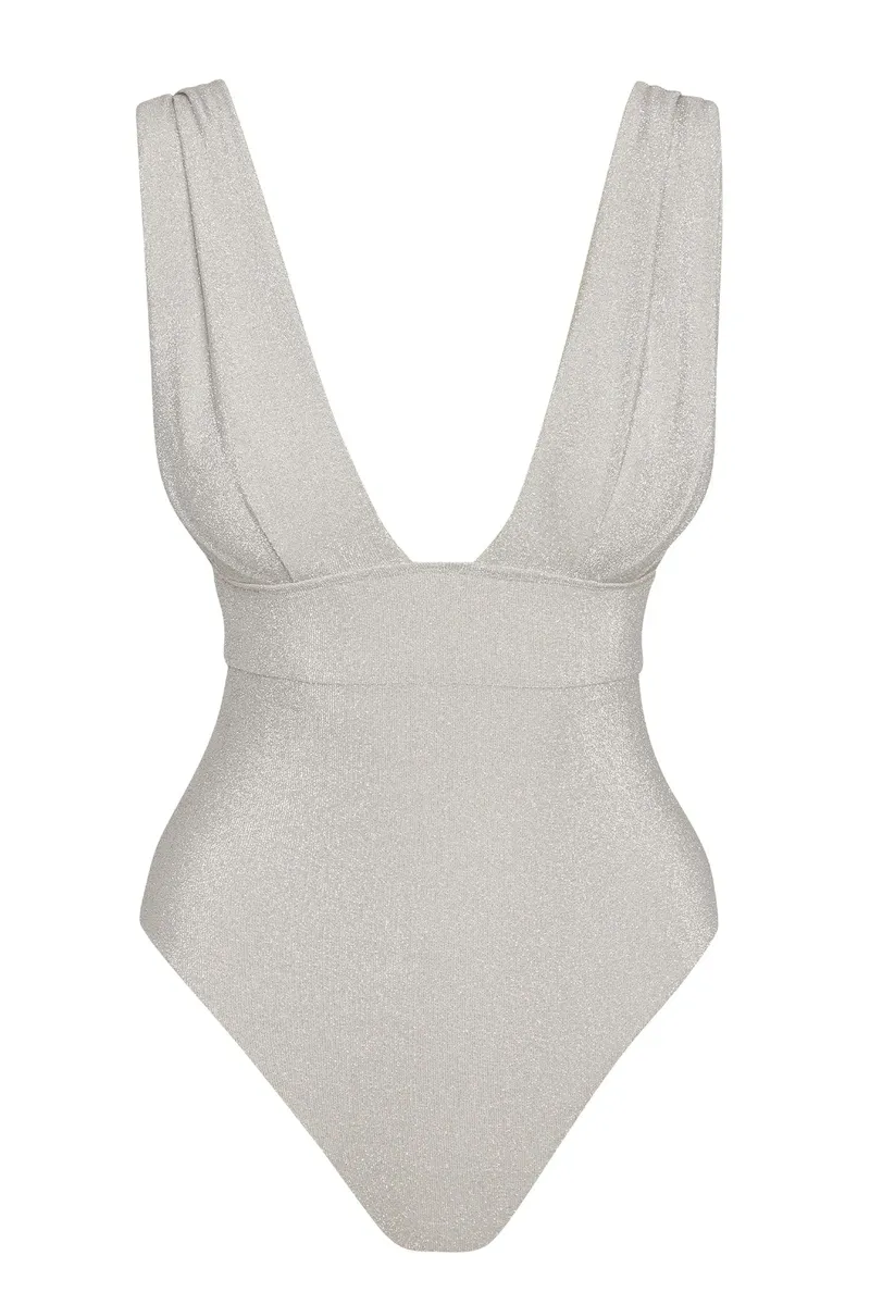 Aruba One Piece Soft Silver Shimmer