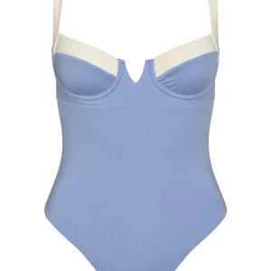 Clovelly One Piece Azure/Ivory