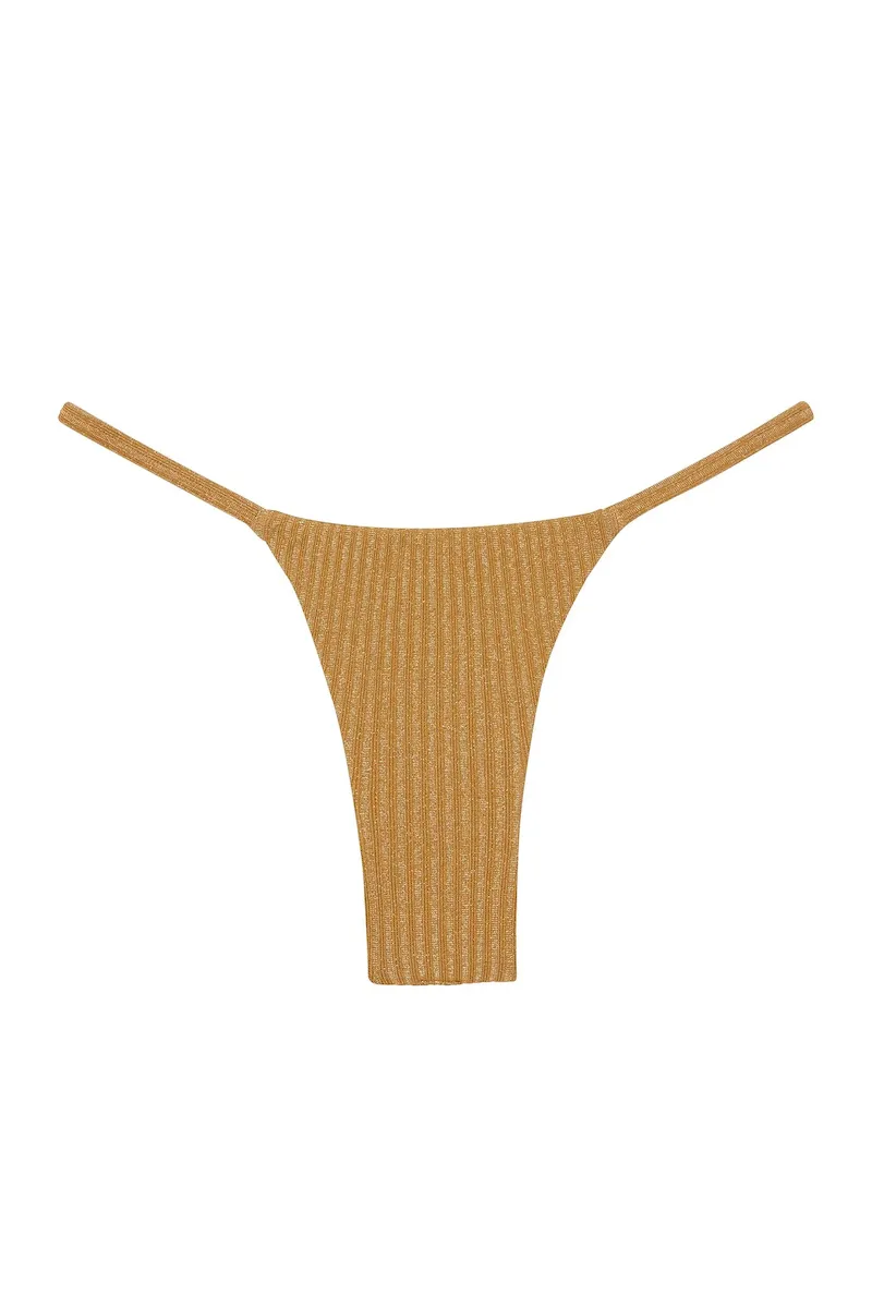 Barbados Bottom Antique Gold Lurex Rib