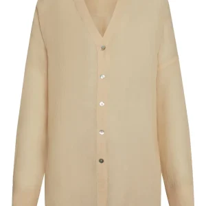 Barcelona Tunic Vanilla Crinkle Linen