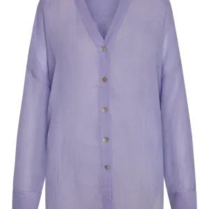 Barcelona Tunic Wisteria Crinkle Linen