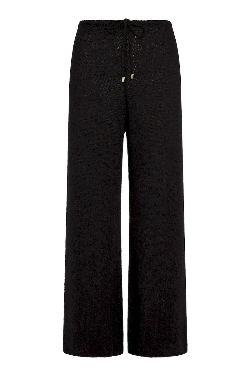 Belize Pant Open Knit Black