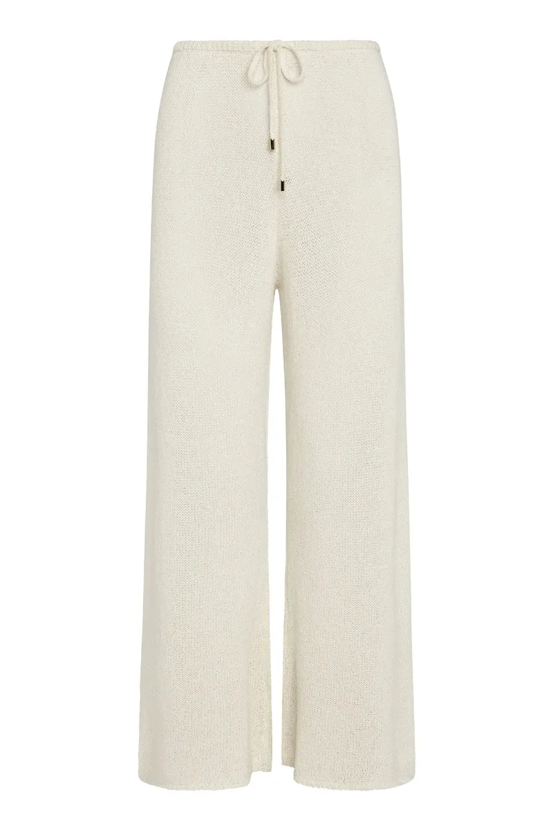 Belize Pant Open Knit Ivory