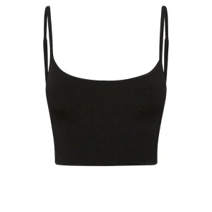 Beverly Hills Knitwear Top Black Rib