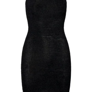 Bimini Dress Black Crinkle