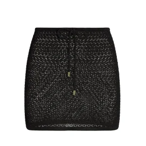 Cartagena Skirt Black Lace Crochet