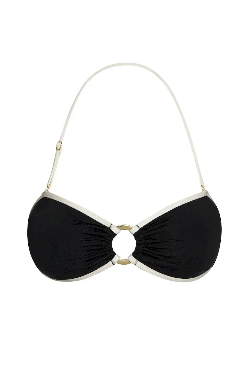 Costa Rica Top Black/Ivory