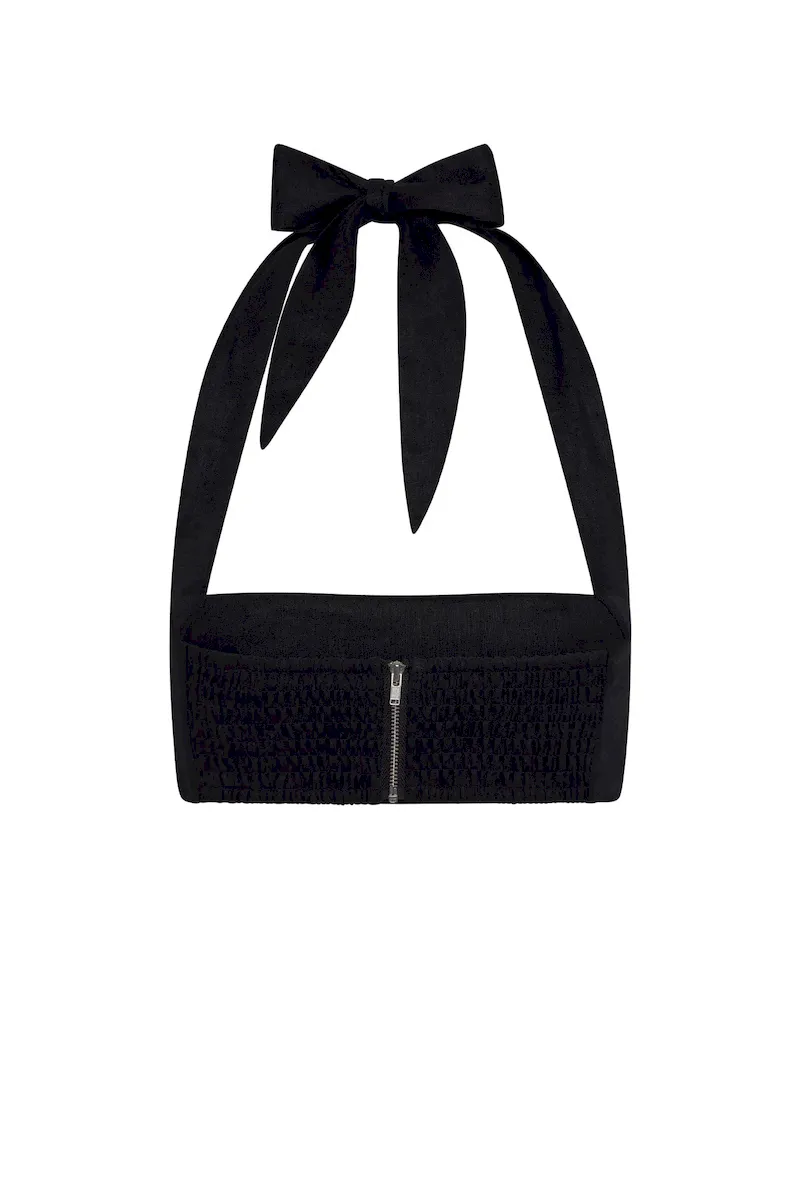 Montserrat Top Black Linen - Image 7