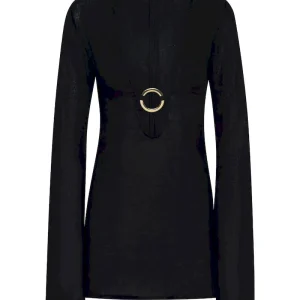 Montego Mini Dress Black Linen