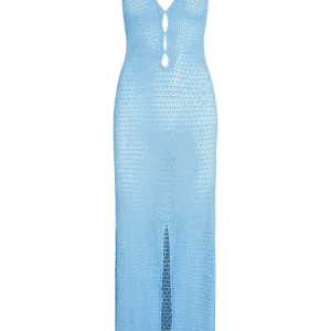 Ramatuelle Dress Ibiza Blue Lace Crochet