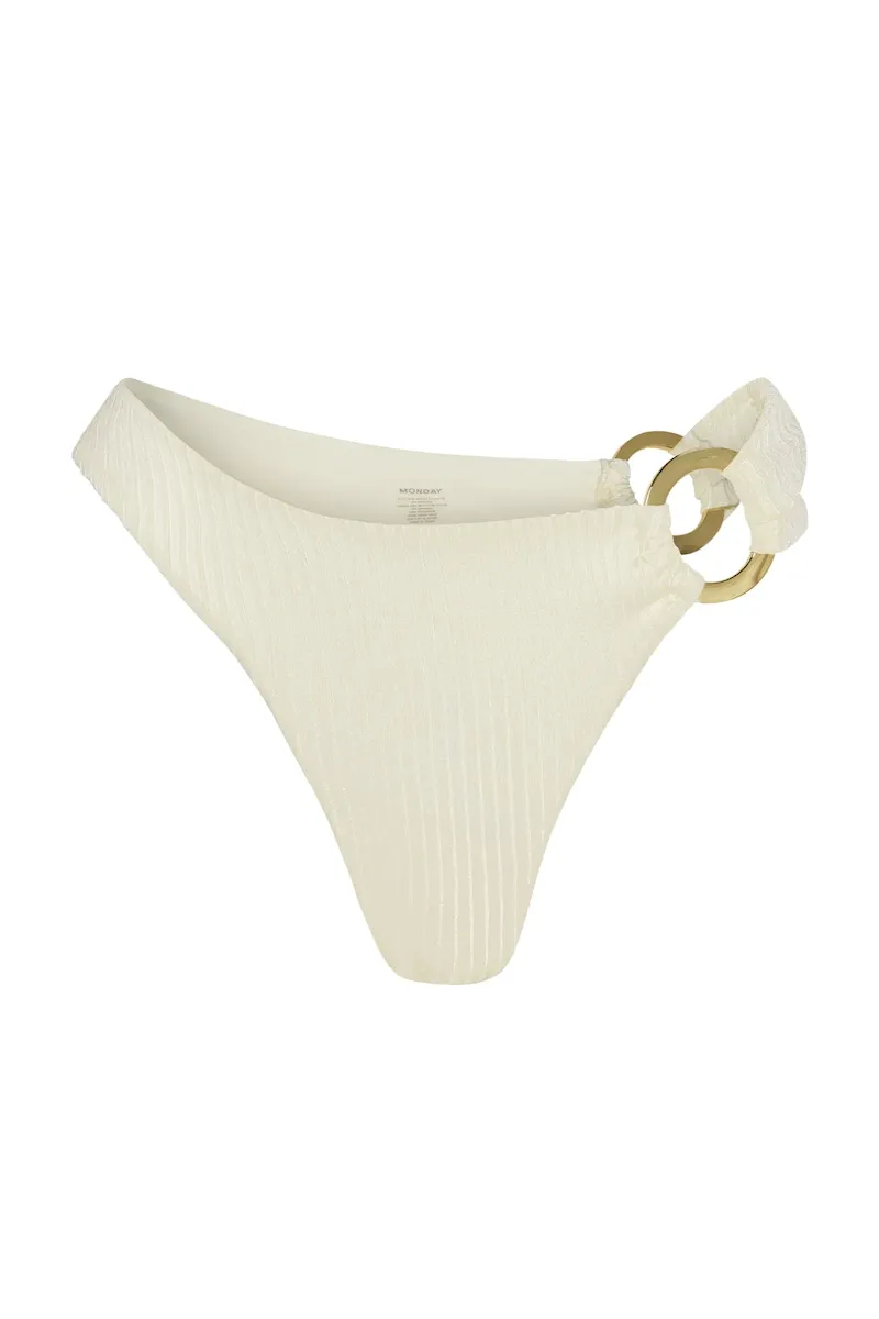 Bronte Bottom Ivory Shiny Rib