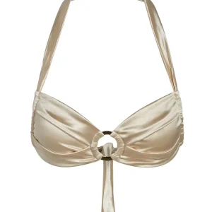 Bronte Top Champagne Shiny Jersey