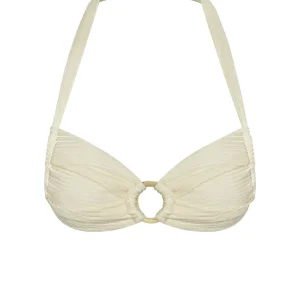 Bronte Top Ivory Shiny Rib