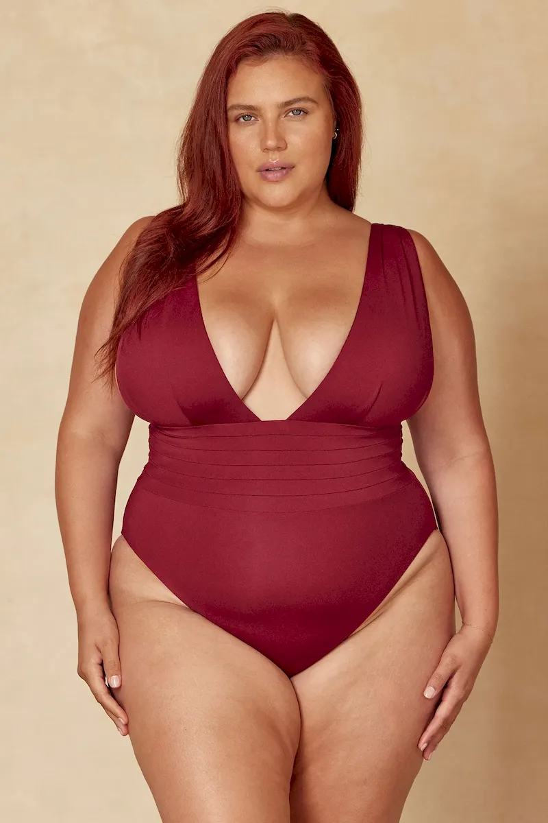 Florence One Piece Burgundy - Image 6