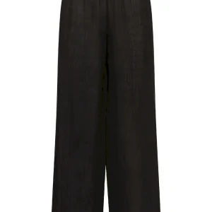 Belize Pant Black Crinkle Linen