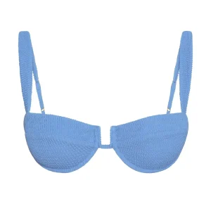 Cala Roja Top Azure Crinkle