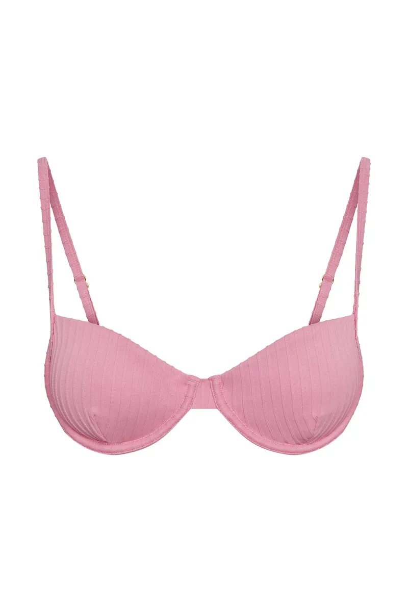 Capri Top Cherry Blossom Matte Rib