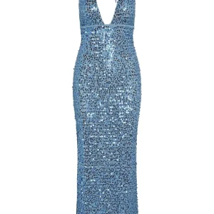 Catania Dress Azure Sequin