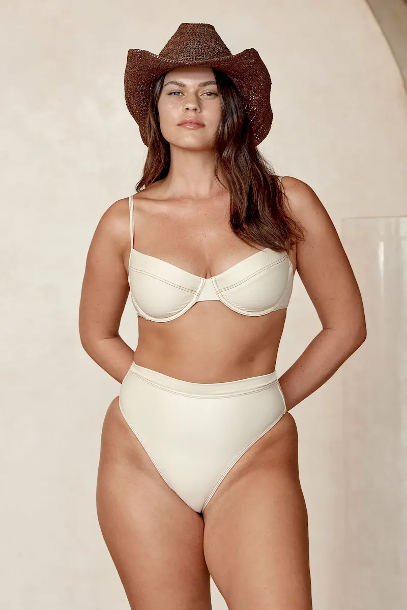 Riviera Bottom Champagne Denim - Image 6