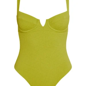 Clovelly One Piece Chartreuse Summer Plaid