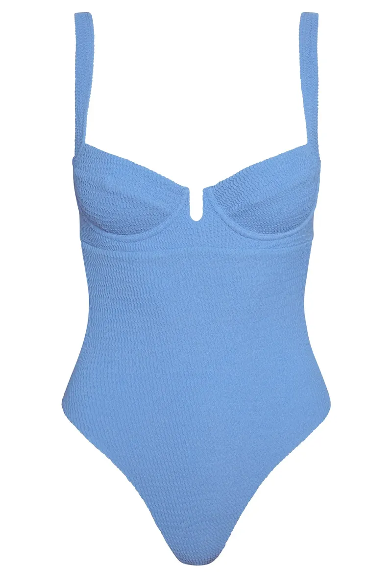 Clovelly One Piece Azure Crinkle