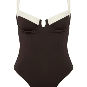 Clovelly One Piece Espresso/Ivory
