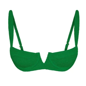 Clovelly Top Palm Green Crinkle