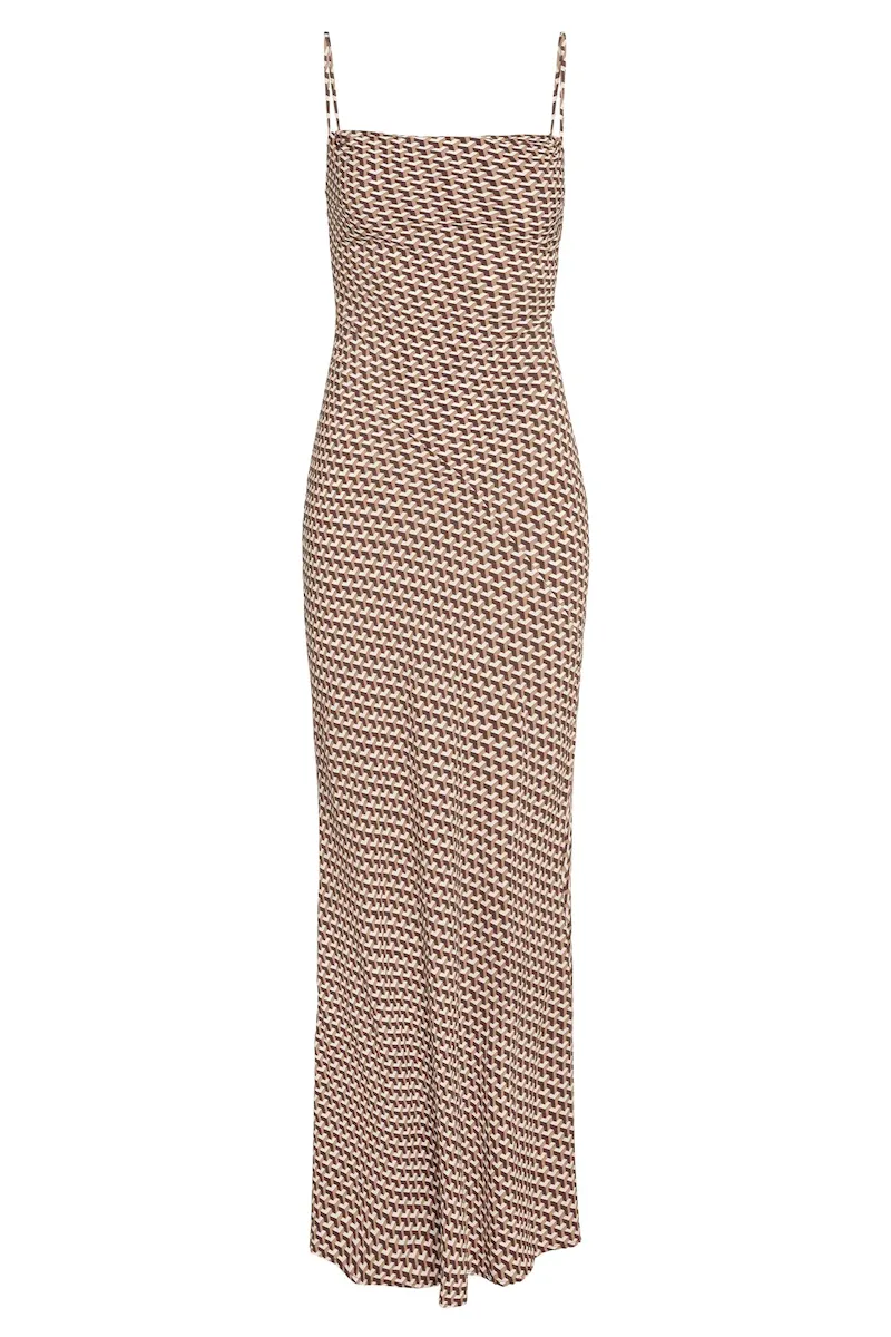 Cote D’azur Dress Husk Geo