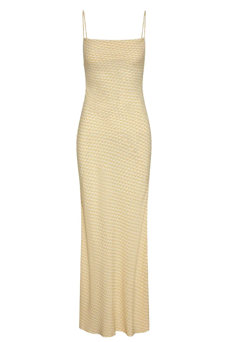 Cote D’azur Dress Ivory Geo