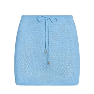 Cartagena Skirt Ibiza Blue Lace Crochet