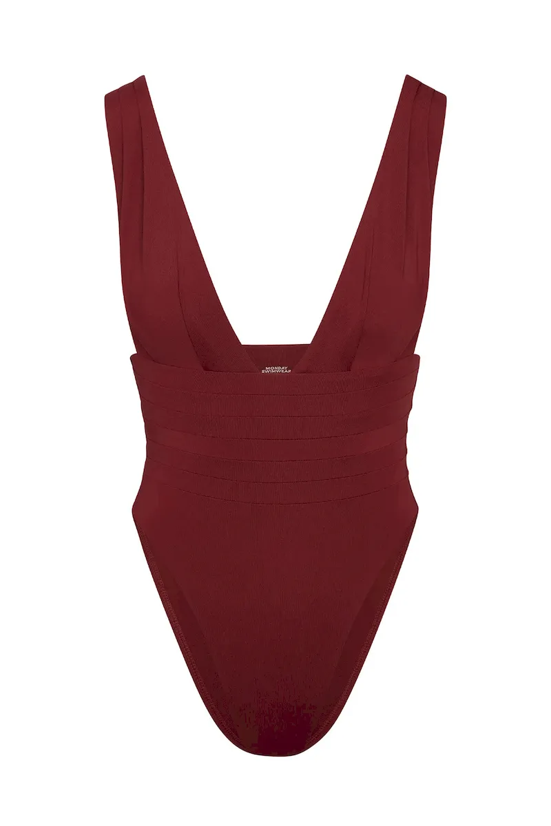 Florence One Piece Burgundy