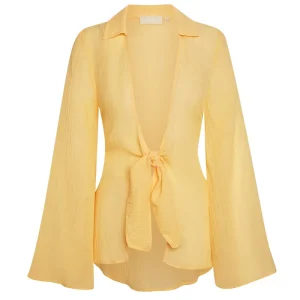 Grenada Tunic Honey Crinkle Linen