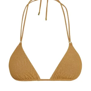 Hanalei Top Antique Gold Lurex Rib