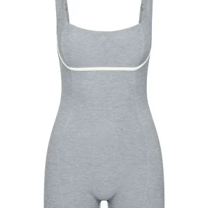 Zion Romper Heather Grey/Ivory