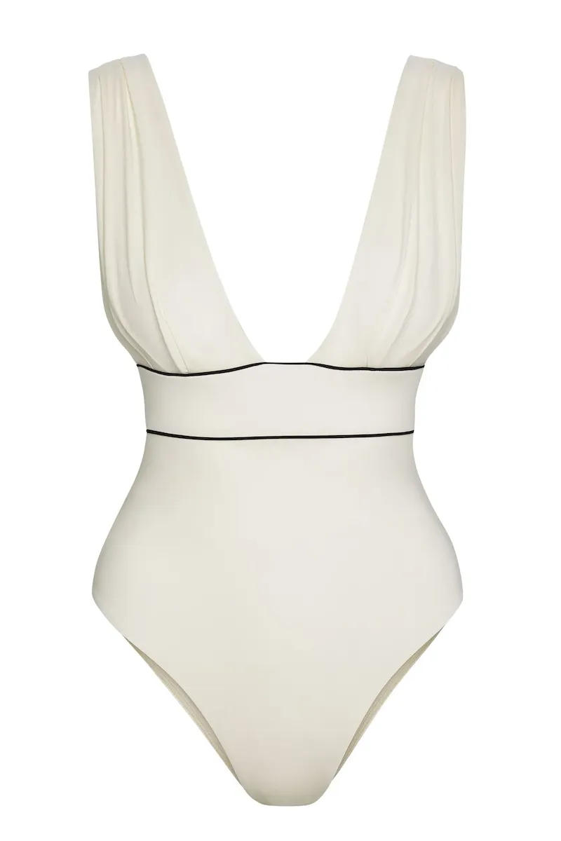 Aruba One Piece Ivory/Black